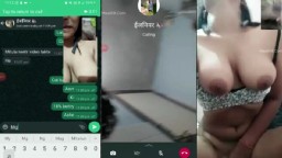 Video call sex nude show and fingering desi girl