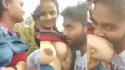 Desi lover outdoor fun