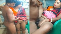 Bengali Wife Puja Bhabhi Fucked on the Chair by Her Nephew